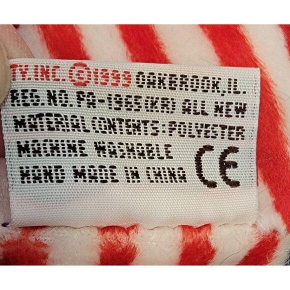 Vintage 1999 Ty Pillow Pal Sparkler Patriotic Bear Plush Stuffed Animal Toy - Picture 8 of 10